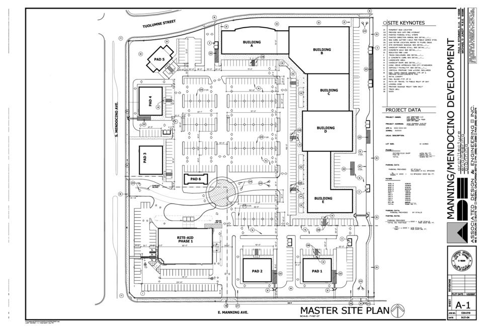 SHOVEL READY RETAIL LAND: ALL (13) OR PARTIAL PADS W/ UTILITIES: NEC S. Mendocino & E Manning Ave, Parlier, CA 93648